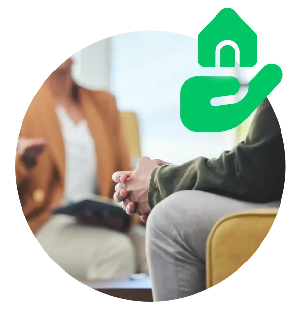 BFP-Betreutes-Wohnen-Grafik-Gespraech-Hand-Home-icon-Gruen